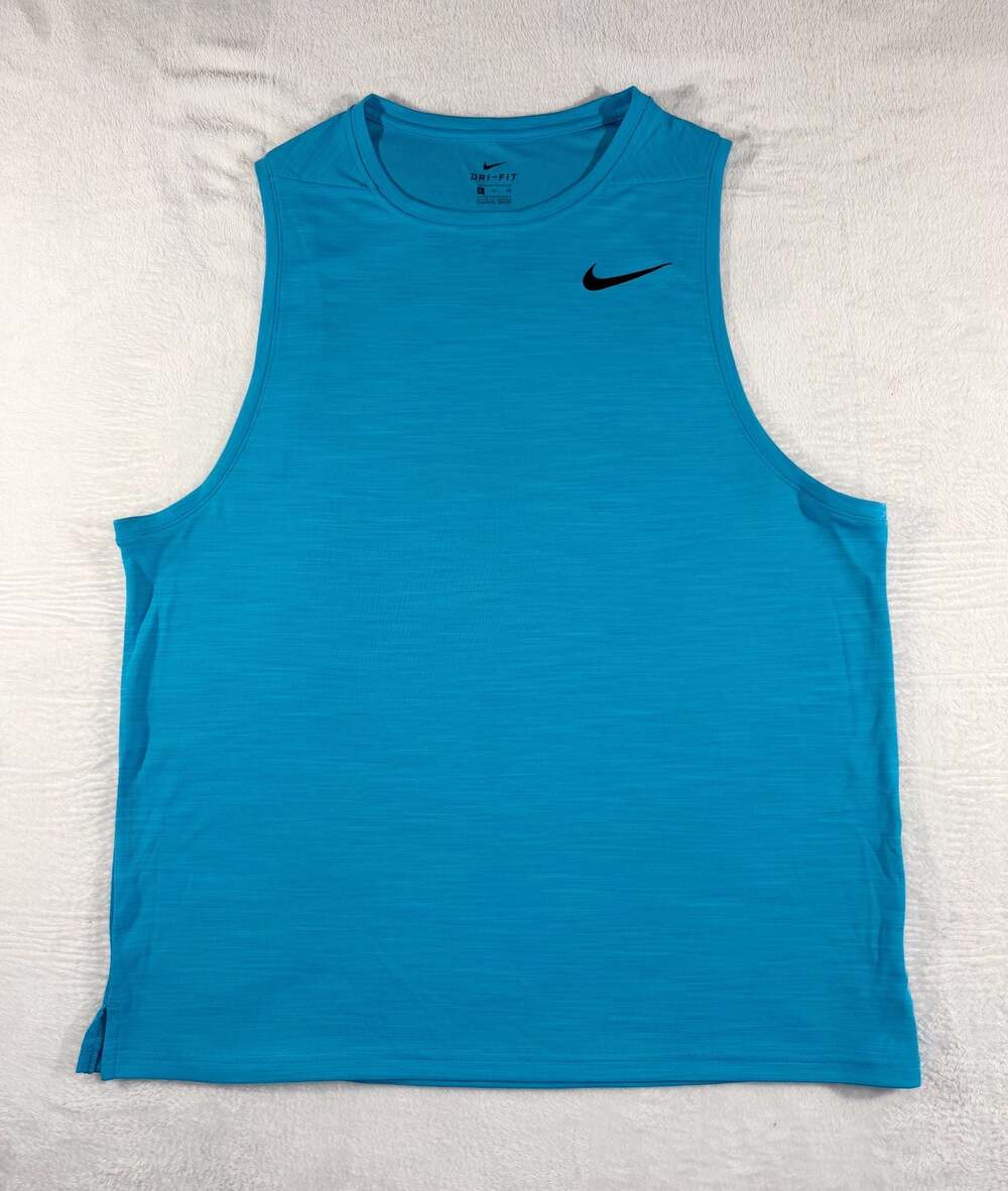 Nike Dri-FIT Legend Sleeveless Athletic Tank Top Heather Turquoise, XL